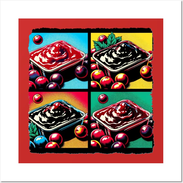 Cranberry Pop: A Vivid Artistic Take on a Holiday Classic Wall Art by PawPopArt